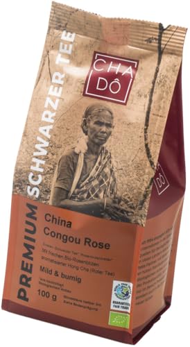 Cha Dô Bio Premium Congou Rose Schwarztee WFTO (6 x 75 gr) von Cha Dô