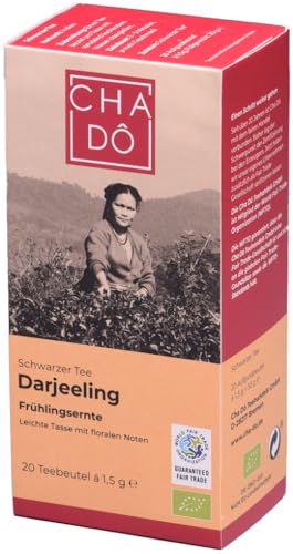 Darjeeling Teebeutel 20x WFTO 6 x 30 gr von Cha Dô