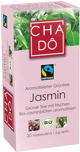 Cha Dô Bio Fairtrade Jasmin Teebeutel 20x1,5g (6 x 30 gr) von Cha Dô