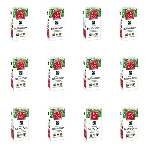 Cha Do - Fairtrade Bai Mu Dan Weisser Tee - 20 g - 12er Pack Cha Do - Fairtrade Bai Mu Dan Weisser Tee - 20 g - 12er Pack von Cha Do