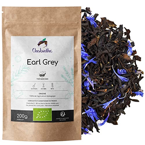 BIO Earl Grey Schwarz Tee 200g - Chabiothé - Bergamotte und Heidelbeerblüten Schwartee von Chabiothé