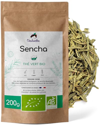 Bio Grüner Tee Sencha 200g - Natürlicher Grüntee von Chabiothé