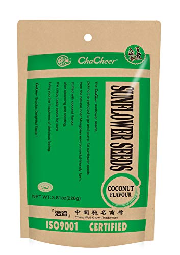 ChaCha Geröstete Sonnenbumenlkerne, Kokosnuss, 1er pack von 230 gramm./ Ein leckerer gesunder Snack aus China. / premium Qualität. ChaCha Geröstete Sonnenbumenlkerne, Kokosnuss, 1er pack von 230 gramm./ Ein leckerer gesunder Snack aus China. / premium Qualität. von ChaCha