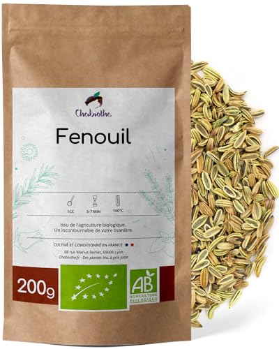 BIO Fenchel Ganz 200g - Fenchelsamen / Fenchelfrüchte - Französischer Herkunft von Chabiothé