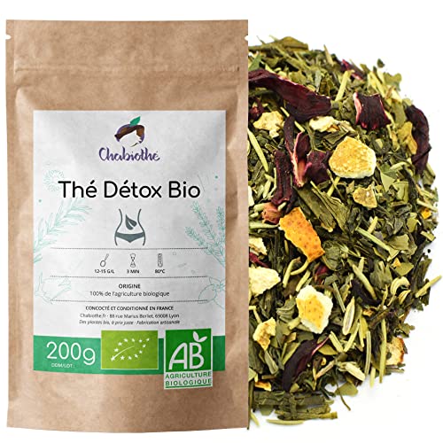 BIO Grüner Tee DETOX 200g - Loser Tee auf Basis von grünem Tee und Mate | Entgiftungskur 40 Tage von Chabiothé