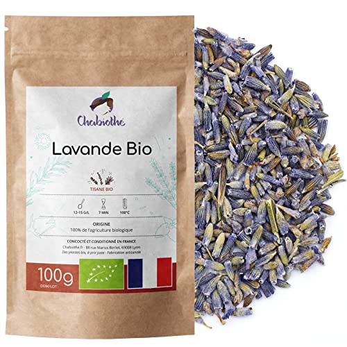 BIO Lavendelblüten (getrocknet) 100g - Chabiothé - Lavendula Augustifolia - Aus der französischen Provence von Chabiothé