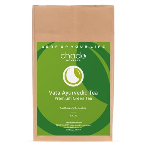 Vata Ayurvedic Premium Indian Green Tea 100g Sachet von Chado Moments
