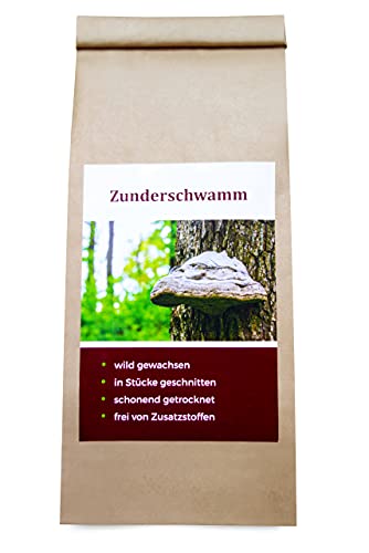 Zunderschwamm-Tee | 100 g-Großpackung | wild gewachsen | geschnitten für die Teezubereitung | voll ausgereifte Fruchtkörper | Vitalpilz | vegan | Tee | Naturprodukt | von Chaga Vital