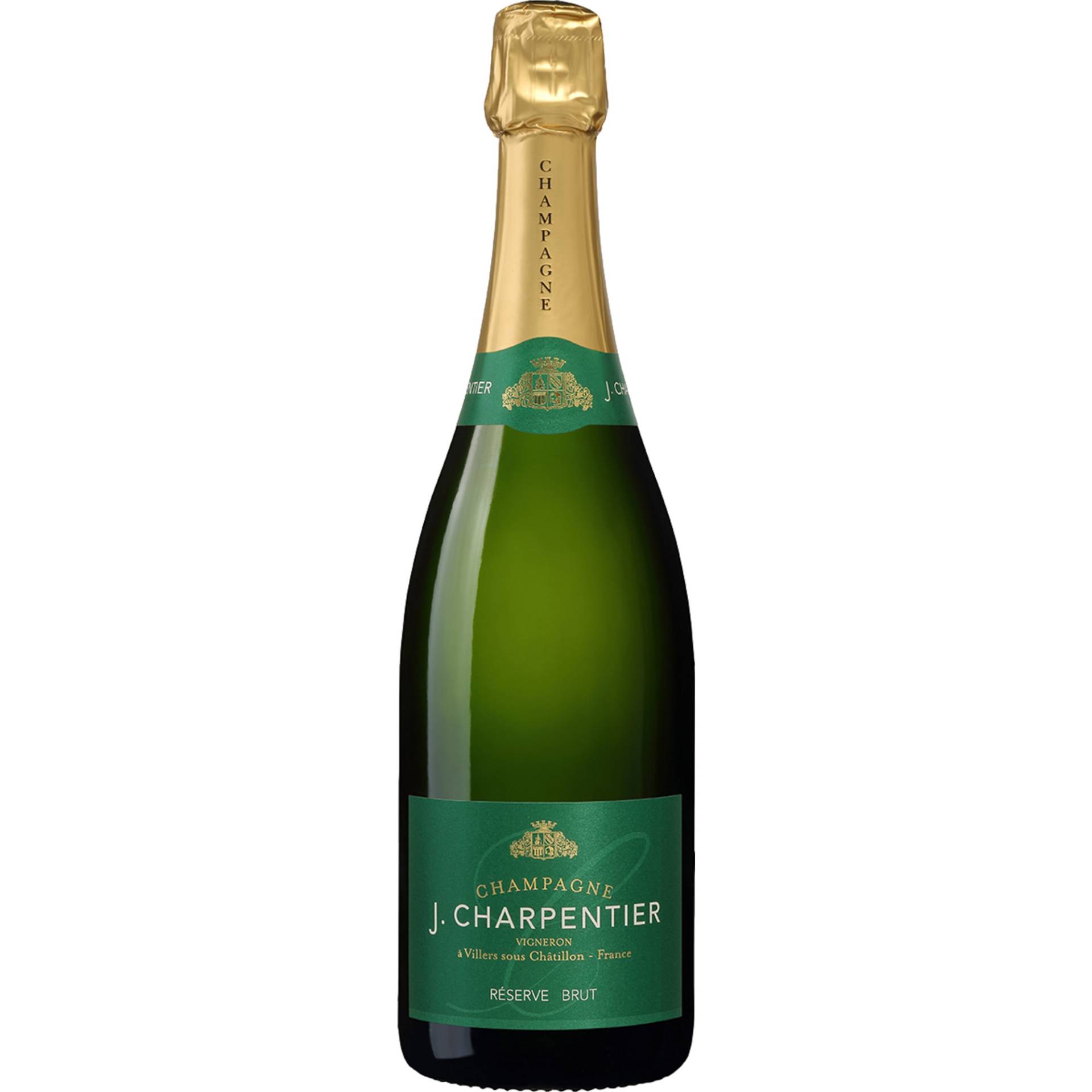 J. Charpentier Réserve, Brut, Champagne AC, Champagne, Schaumwein von Champagne J. Charpentier,  FR 51700 Villers sous Châtillon