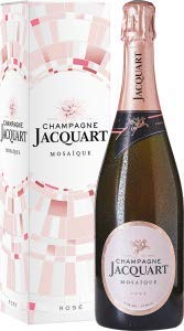 Rosé Mosaïque Brut in Geschenkpackung Champagne Jacquart, trockener Champagner aus Chardonnay/Pinot Noir/Pinot Mineur von Champagne Jacquart