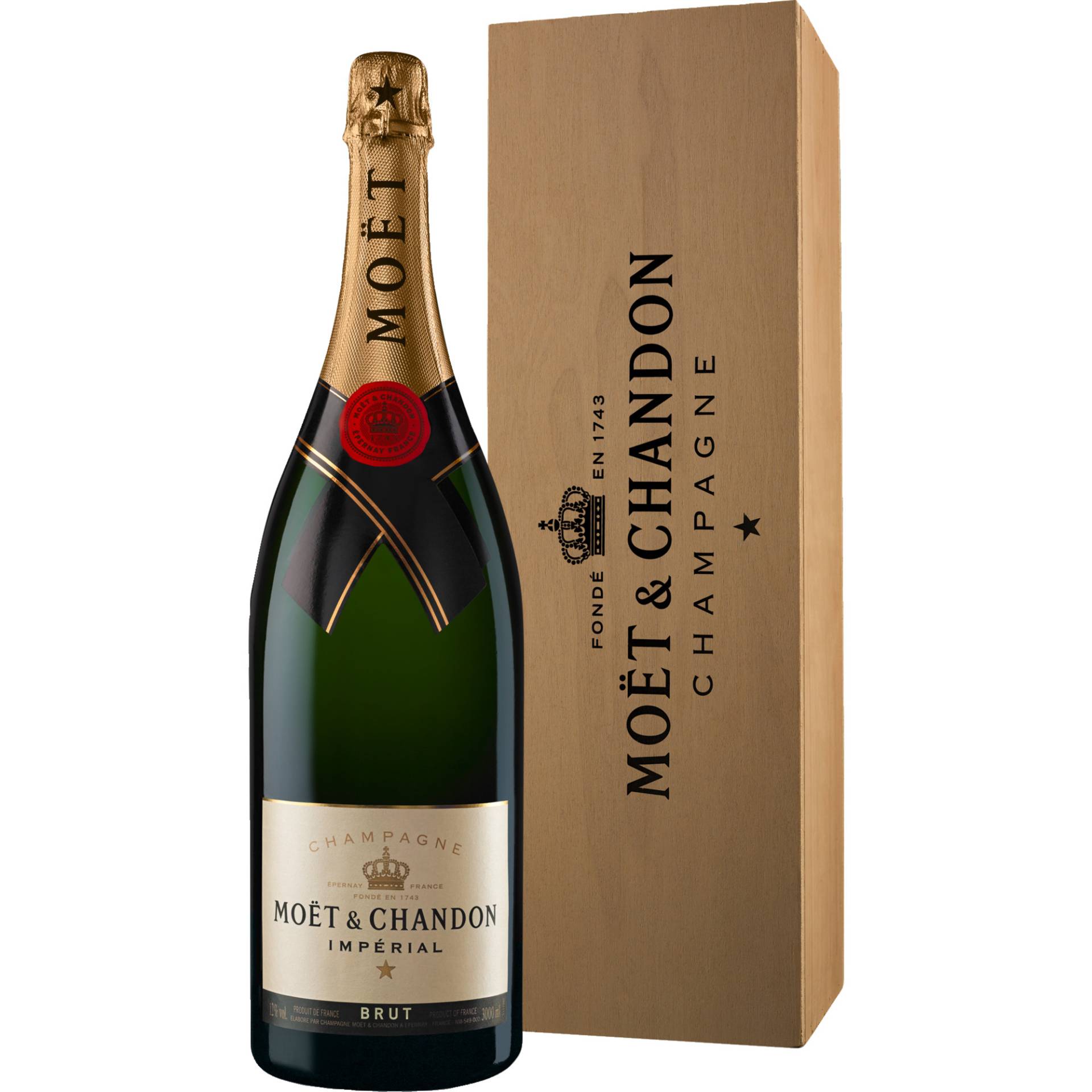 Champagne Moet & Chandon Imperial, Brut, Champagne AC, Geschenketui, Jeroboam, Champagne, Schaumwein von Champagne Moet & Chandon, Epernay, France NM549-007