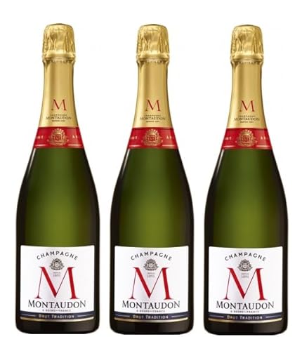 3x 0,75l - Montaudon - Brut Tradition - Champagne A.O.P. - Frankreich - Schaumwein brut von Champagne Montaudon