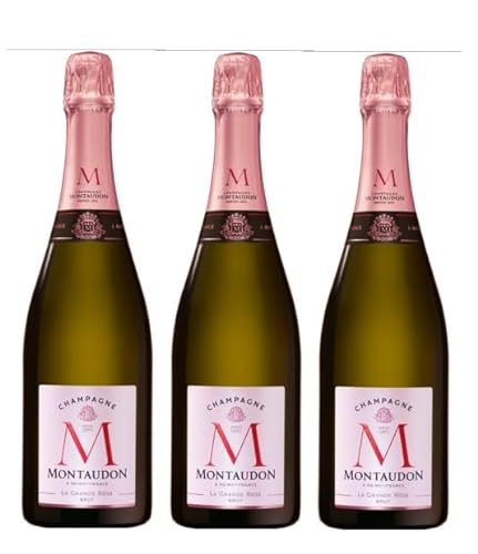 3x 0,75l - Montaudon - La Grande Rosé - brut - Champagne A.O.P. - Frankreich - Rosé-Schaumwein brut von Champagne Montaudon