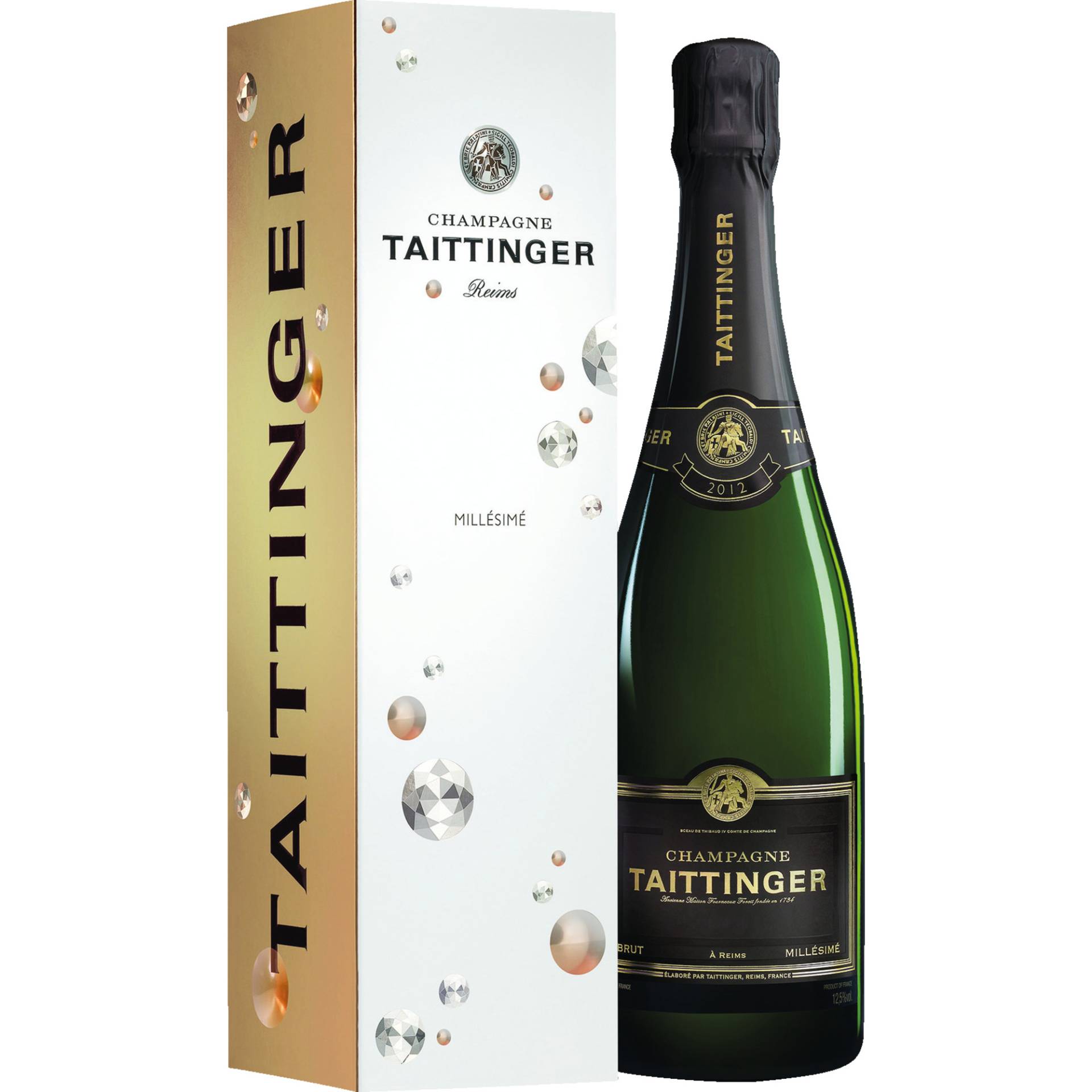 Champagne Taittinger Millésime, Brut, Champagne AC, in Geschenketui, Champagne, 2015, Schaumwein von Champagne Taittinger, 51100, Reims, Frankreich