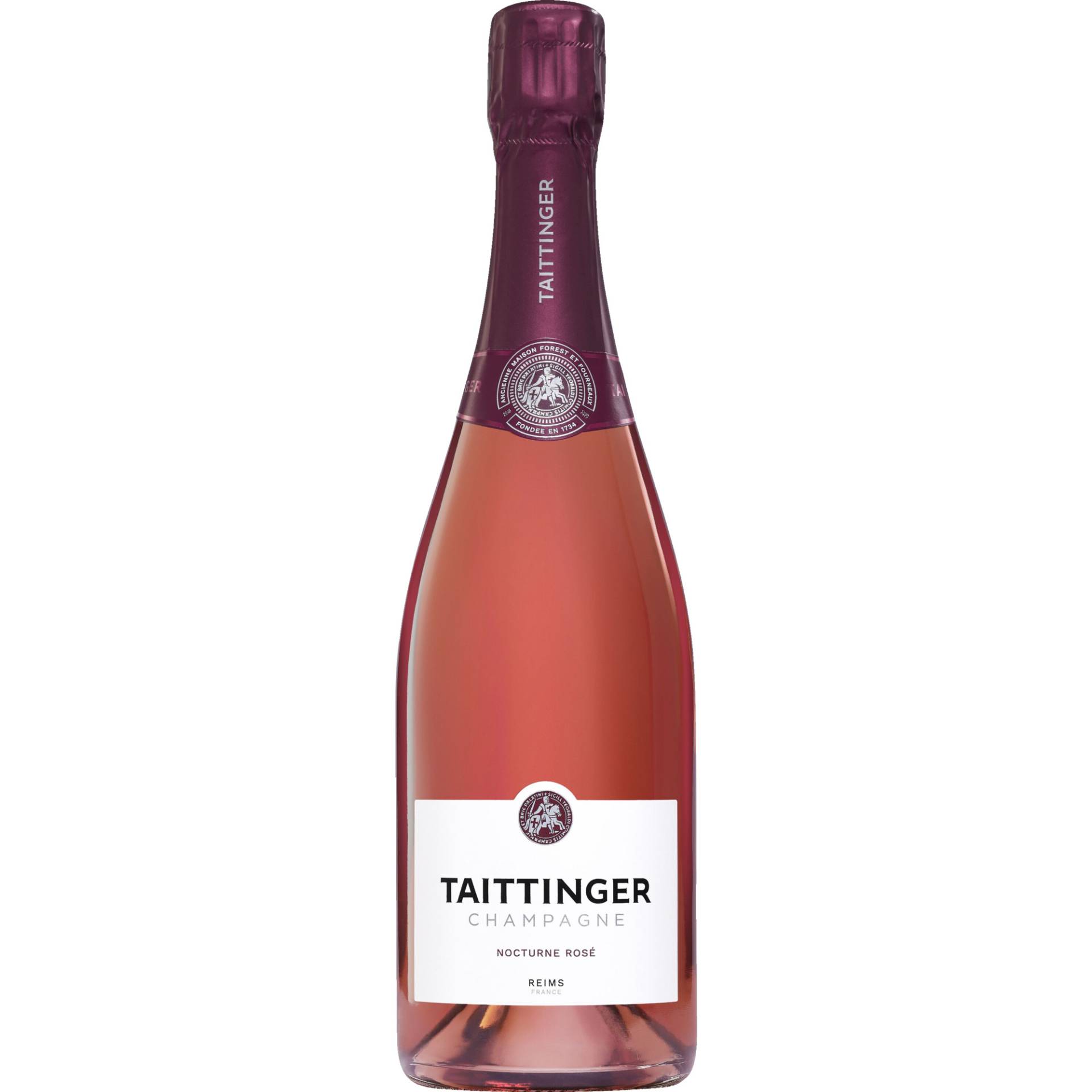 Champagne Taittinger Nocturne Rosé, Sec, Champagne AC, Champagne, Schaumwein Champagne Taittinger Nocturne Rosé, Sec, Champagne AC, Champagne, Schaumwein von Champagne Taittinger, 51100 Reims, France