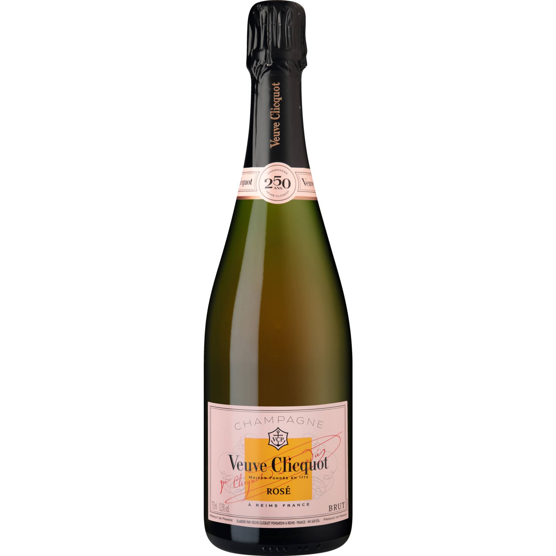 Champagne Veuve Clicquot Ponsardin Rosé, Brut, Champagne AC, Geschenketui 250 Jahre, Champagne, Schaumwein von Champagne Veuve Clicquot, Reims, France