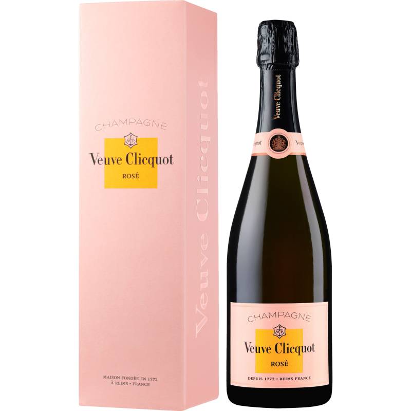 Champagne Veuve Clicquot Rosé, Brut, Champagne AC, Geschenketui, Champagne, Schaumwein von Champagne Veuve Clicquot, Reims, France
