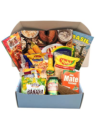 [ Chamsbox ] Brasilienbox I Geschenkbox Brasilien I Brasilien Kochbox I Gourmet Box I Brasilianische Lebensmittel I Geschenkkorb Brasilien von Chamsbox