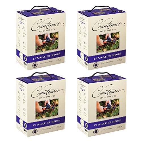 Bag-in-Box - Vin de Pays d'Oc - Cinsault - Chantenais - Frankreich - Bassin de Thau - Roséwein, trocken, Box mit:4 Boxen Bag-in-Box - Vin de Pays d'Oc - Cinsault - Chantenais - Frankreich - Bassin de Thau - Roséwein, trocken, Box mit:4 Boxen von CHANTENAIS