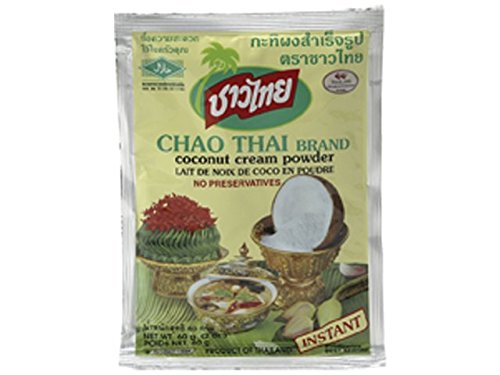 10er Pack CHAO THAI Kokosmilchpulver [10x 60g] Kokos Cream Pulver + ein kleiner Glücksanhänger gratis von KDJMDL