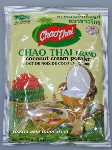 [ 6x 60g ] CHAO THAI Kokosmilchpulver Kokos Cream Pulver von Chao Thai