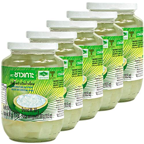Chaokoh - 5er Pack Kokoswürfel in Sirup gezuckert im 500 g Glas - Kokosgelee Würfel ideal für exotische Obstsalate oder Pur - Premium Kokos Würfel traditionell japanisch Chaokoh - 5er Pack Kokoswürfel in Sirup gezuckert im 500 g Glas - Kokosgelee Würfel ideal für exotische Obstsalate oder Pur - Premium Kokos Würfel traditionell japanisch von Jlwiy