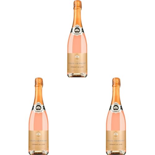 Crémant de Loire Rosé "Louis Vernant" von Chapin-Landais aus Frankreich/Loire, (1 x 0,75 l) (Packung mit 3) von Chapin Landais