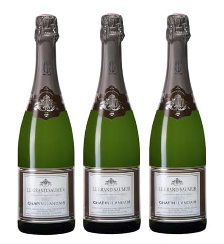3x 0,75l - 2021er - Chapin & Landais - Le Grand Saumur - brut - Saumur A.O.P. - Loire - Frankreich - Schaumwein brut 3x 0,75l - 2021er - Chapin & Landais - Le Grand Saumur - brut - Saumur A.O.P. - Loire - Frankreich - Schaumwein brut von Chapin & Landais