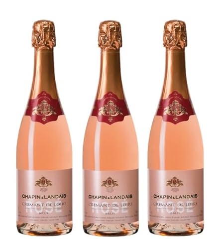 3x 0,75l - Chapin & Landais - Rosé brut - Crémant de Loire A.O.P. - Frankreich - Rosé-Schaumwein brut von Chapin & Landais