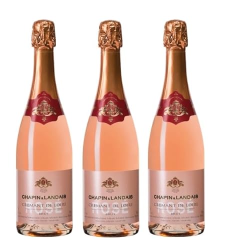 3x 0,75l - Chapin & Landais - Rosé brut - Crémant de Loire A.O.P. - Frankreich - Rosé-Schaumwein brut von Chapin & Landais