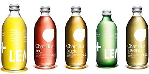 15 Flaschen Charitea / Lemonaid Mix 5 Sorten Red,Green,Black, Maraquja,Lemonaid a 330ml inc. 2.25€ MEHRWEG Pfand von ChariTea