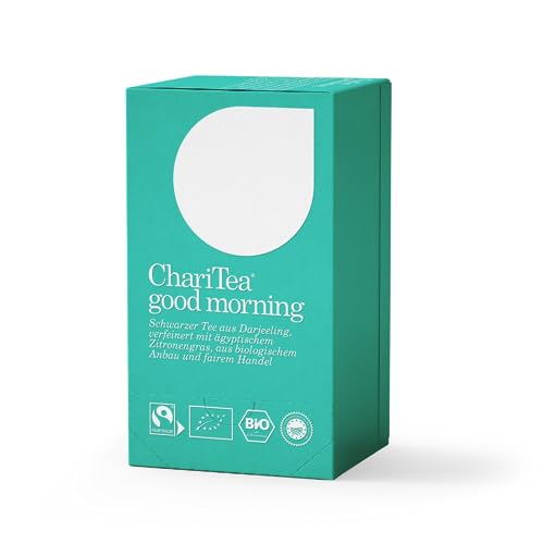 ChariTea Good Morning in Beutel - 20 Teebeutel je Packung - Bio Früchtetee, Schwarztee - Fair Trade, Vegan von ChariTea