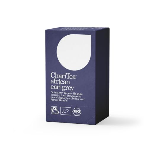 Charitea African Earl Grey in Beutel - 20 Teebeutel je Packung - Bio Schwarztee - Fair Trade, Vegan von ChariTea