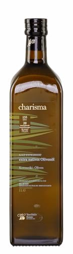 Charisma Olivenöl 1 Liter | Extra nativ | 100% Koroneiki Olive | Kaltgepresst | Vassilakis Estate Olivenöl aus Kreta Charisma Olivenöl 1 Liter | Extra nativ | 100% Koroneiki Olive | Kaltgepresst | Vassilakis Estate Olivenöl aus Kreta von Gut Vassilakis