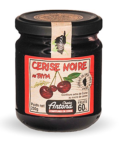 Charles Antona - Konfitüre Schwarzkirsch mit Thymian (Cerise Noire au Thym) 250 g von Charles Antona