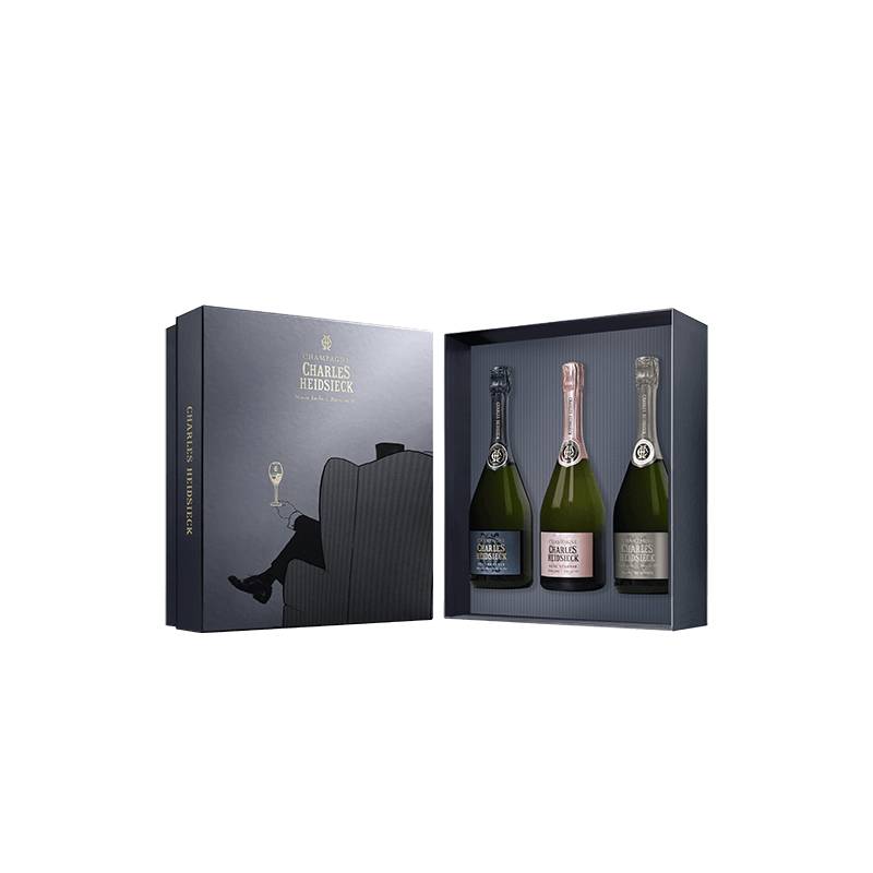 Charles Heidsieck : Coffret Armchair Brut Réserve + Rosé Réserve + Blanc de Blancs von Charles Heidsieck