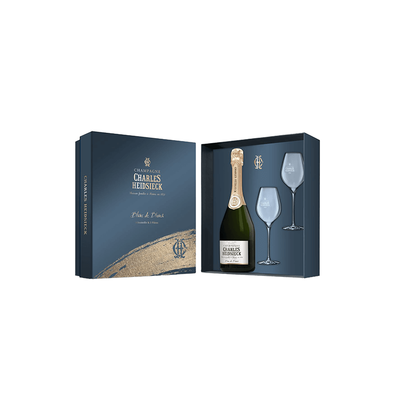 Charles Heidsieck : Coffret Blanc de Blancs + 2 Flûtes Charles Heidsieck : Coffret Blanc de Blancs + 2 Flûtes von Charles Heidsieck