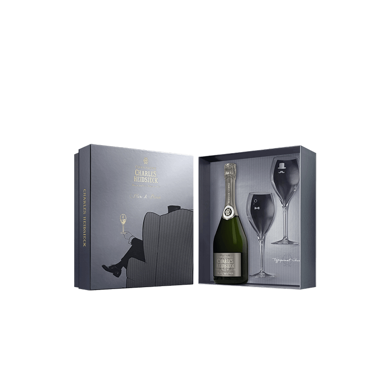 Charles Heidsieck : Coffret Blanc de Blancs Armchair + 2 flûtes Charles Heidsieck : Coffret Blanc de Blancs Armchair + 2 flûtes von Charles Heidsieck
