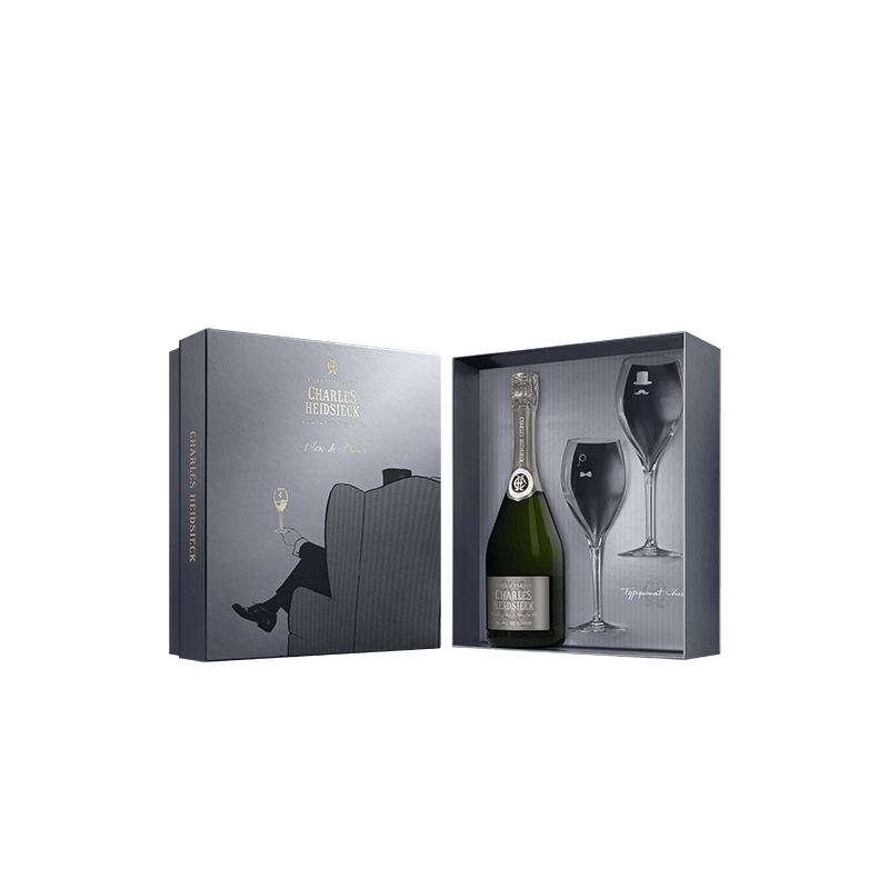 Charles Heidsieck : Coffret Blanc de Blancs Armchair + 2 flûtes von Charles Heidsieck