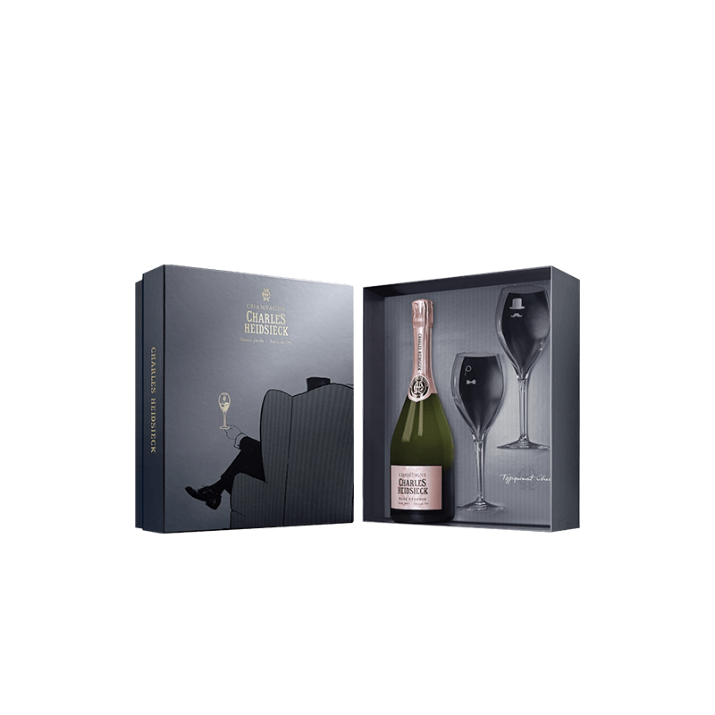 Charles Heidsieck : Coffret Rosé Réserve + 2 Flûtes Charles Heidsieck : Coffret Rosé Réserve + 2 Flûtes von Charles Heidsieck