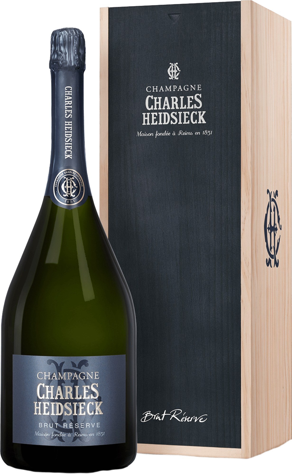 Charles Heidsieck Champagner Réserve - 3l Doppelmagnumflasche in der Holzkiste Charles Heidsieck Champagner Réserve - 3l Doppelmagnumflasche in der Holzkiste von Charles Heidsieck