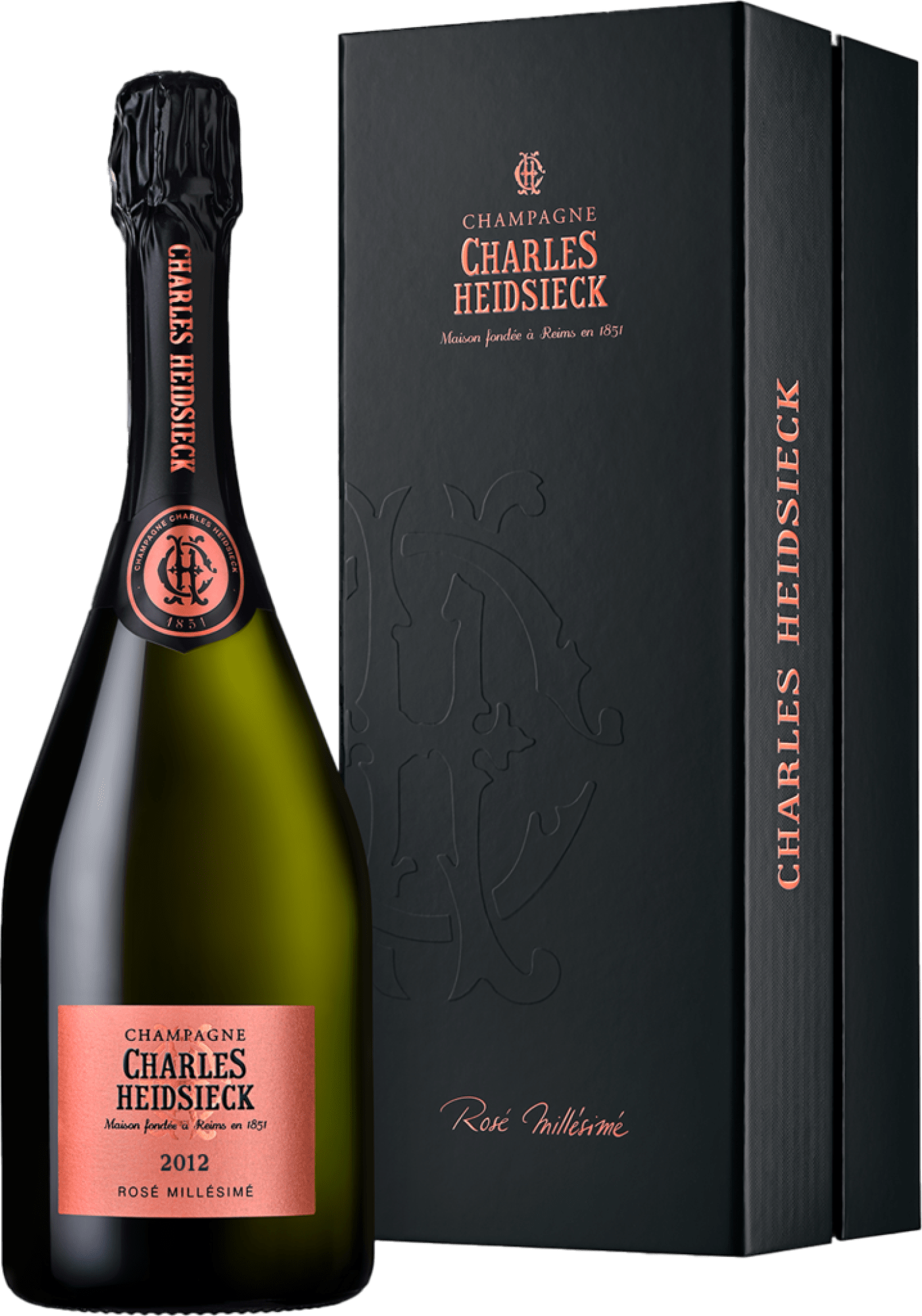 Charles Heidsieck Champagner Brut Rosé Millésime in Geschenkverpackung