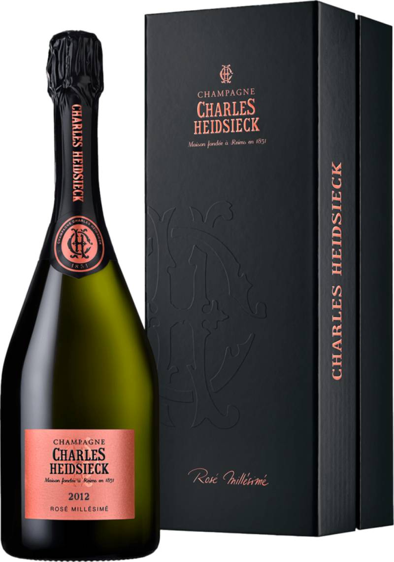 Charles Heidsieck Champagner Brut Rosé Millésime in Geschenkverpackung