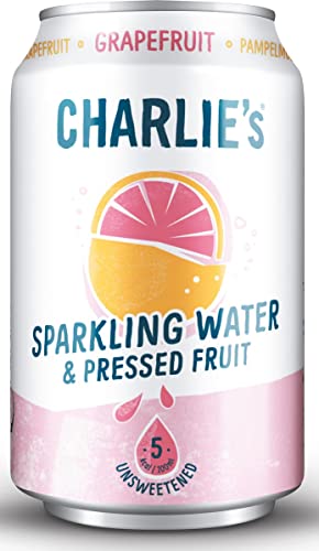 Charlie's Organics Sprudelwasser Grapefruit bio 33 cl pro Dose, Tablett 12 Dosen von Charlie