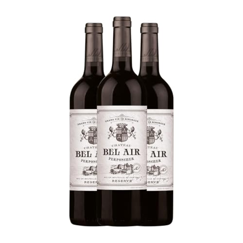 Château Bel Air Perponcher Rouge Bordeaux Reserve 75 cl Rotwein (Karton mit 3 Flaschen von 75 cl) von Château Bel Air Perponcher