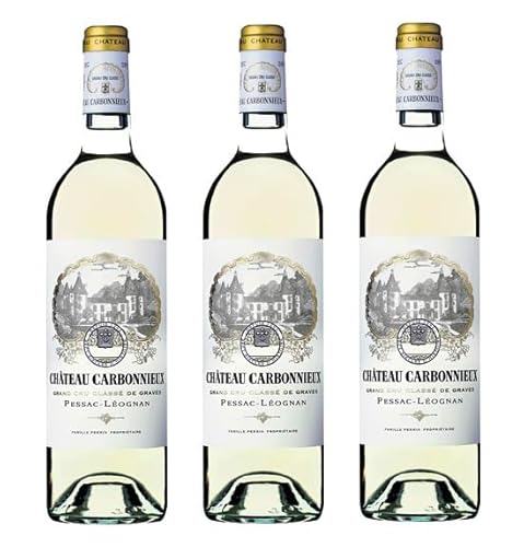 3x 0,75l - 2021er - Château Carbonnieux - Cru Classé - Blanc - Pessac-Léognan A.O.P. - Bordeaux - Frankreich - Weißwein trocken von Château Carbonnieux