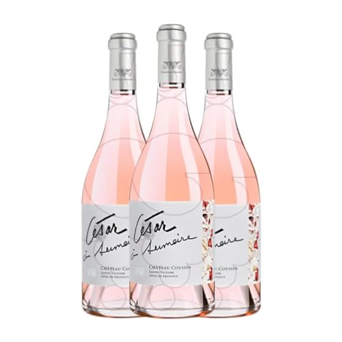 Château Coussin César à Sumeire Rosado Côtes de Provence Jung 75 cl (Schachtel mit 3 Flaschen von 75 cl) von Distribuidor