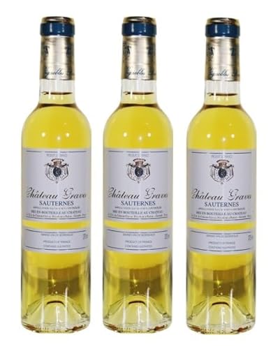 3x 0,375l - 2022er - Château Gravas - Sauternes A.O.P. - Bordeaux - Frankreich - Weißwein süß 3x 0,375l - 2022er - Château Gravas - Sauternes A.O.P. - Bordeaux - Frankreich - Weißwein süß von Château Gravas