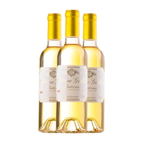 Château Grillon Sauternes Halbe Flasche 37 cl Süßer Wein (Karton mit 3 Halbe Flasche von 37 cl) von Château Grillon