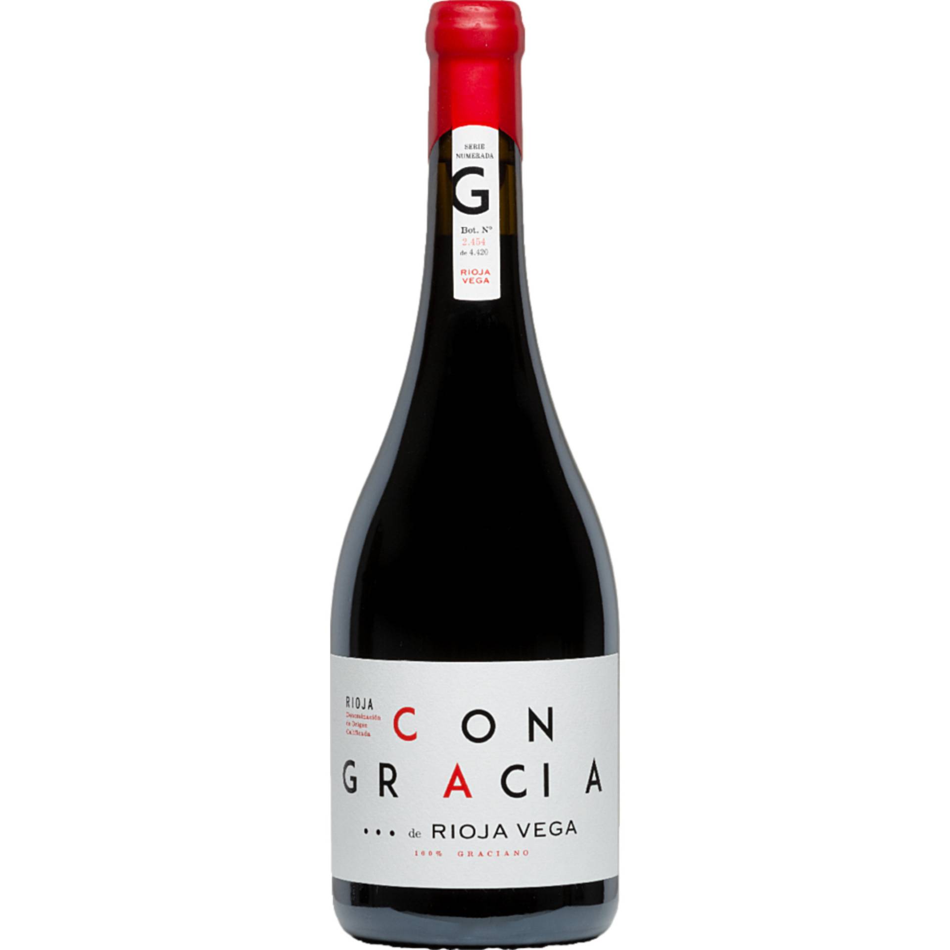 Con Gracia Graciano de Rioja Vega, Rioja DOCa, Rioja, 2018, Rotwein Con Gracia Graciano de Rioja Vega, Rioja DOCa, Rioja, 2018, Rotwein von Château Haut Cazevert - 33540 Blasimon, Frankreich